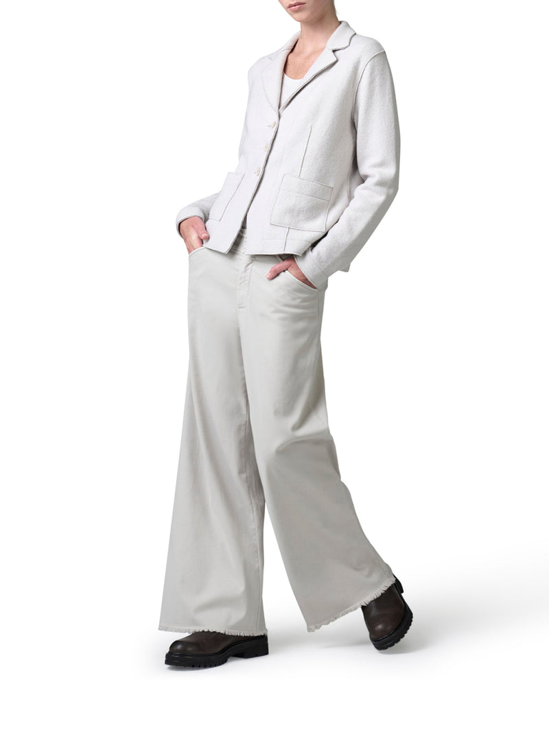 GIACCA SAGOMATA IN LANA CON ALL`INTERNO MOTIVO A SPINA DI PESCE