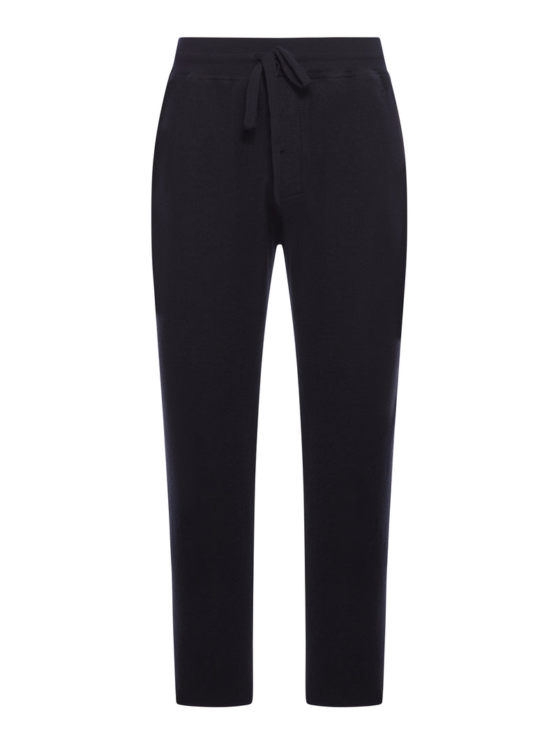 PANTALONE JOGGING LOOSE-FIT IN PANNO DI LANA VERGINE
