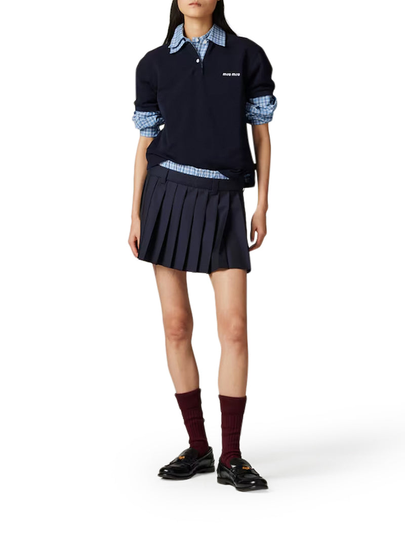 MINIGONNA IN BATAVIA PLISSÉ