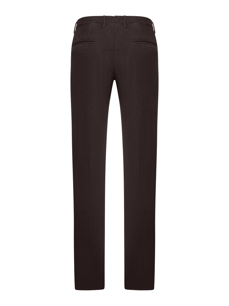 PANTALONE SLIM FIT IN VELLUTO A COSTE