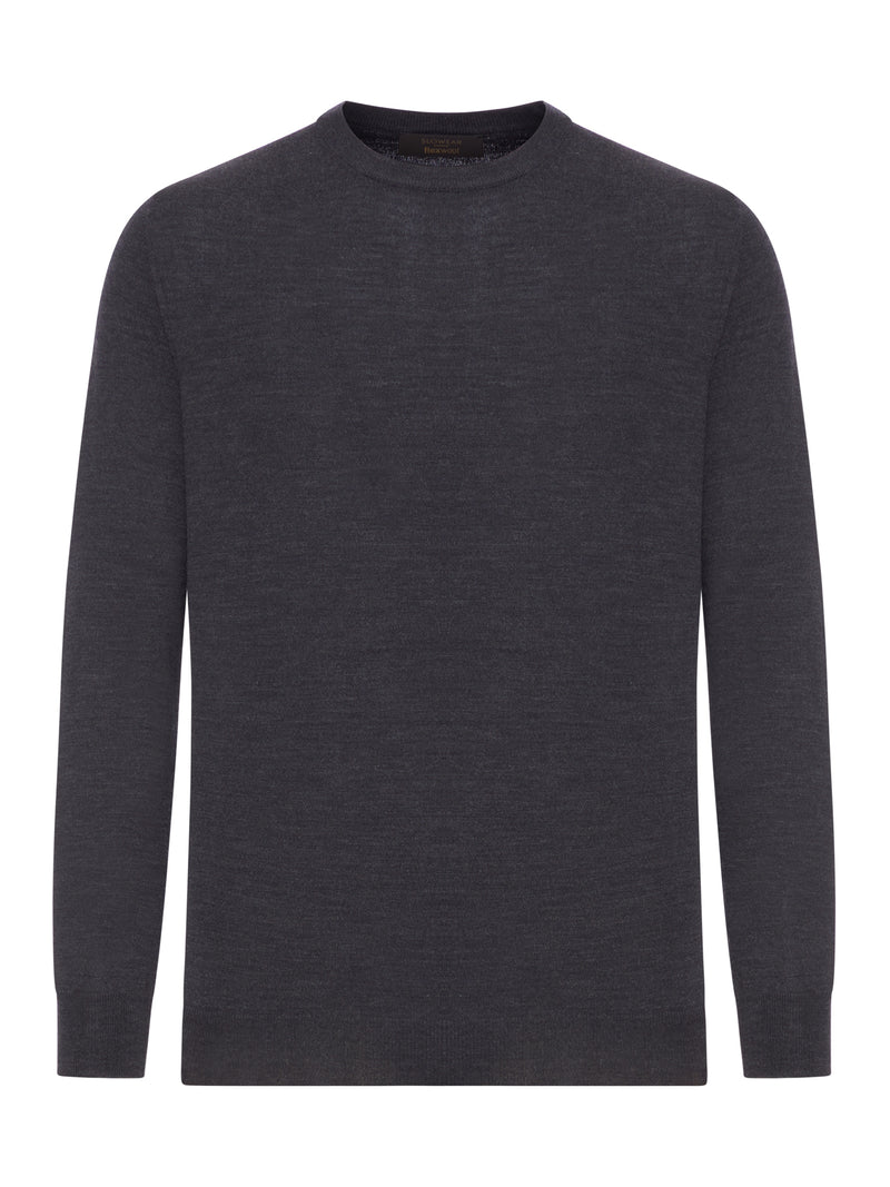 MAGLIA GIROCOLLO IN LANA FINE PETTINATA