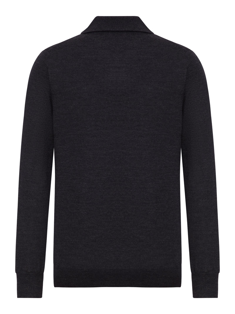 POLO CON ZIP IN LANA