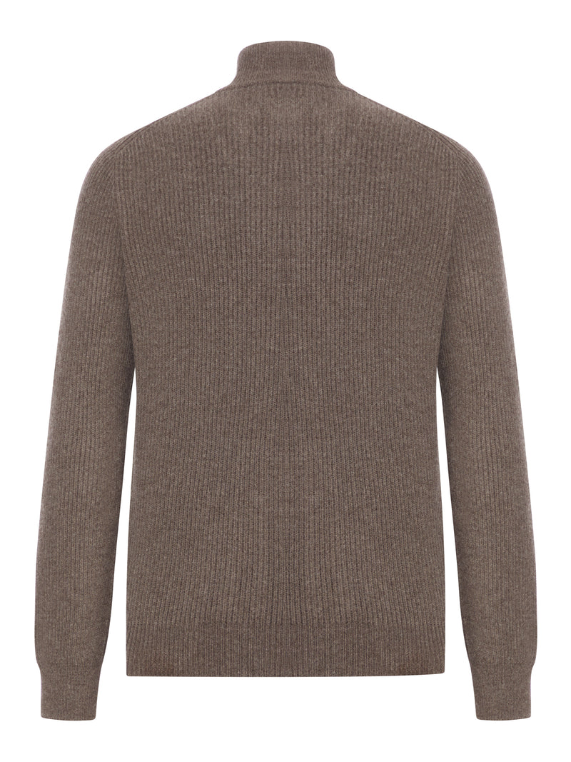 MAGLIONE IN LANA CON ZIP