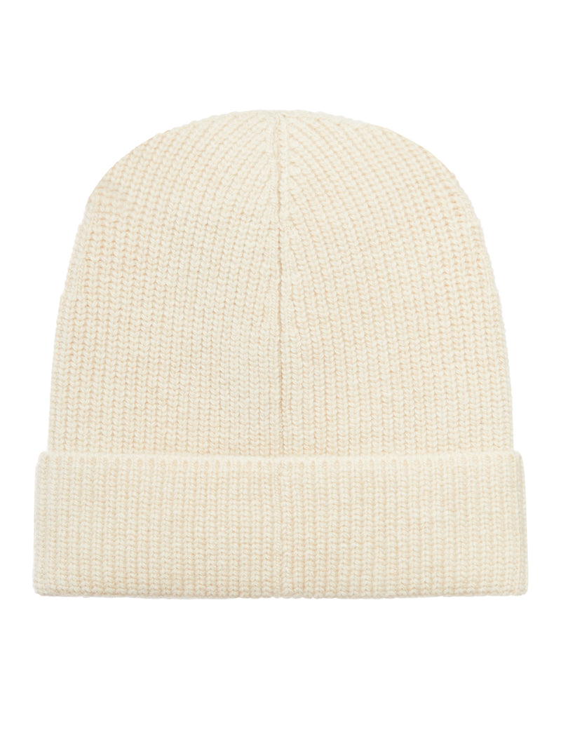 BERRETTO LAVORATO A MAGLIA CON LOGO