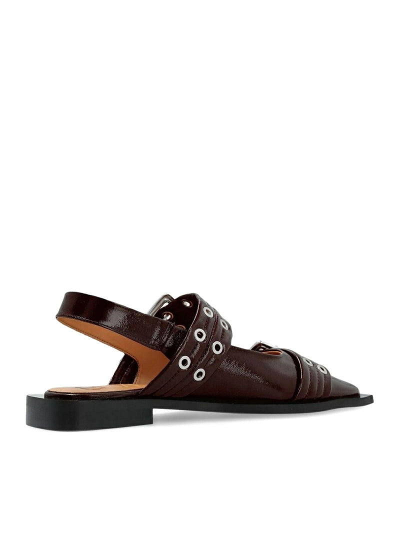 BALLERINE BORDEAUX CON FIBBIA