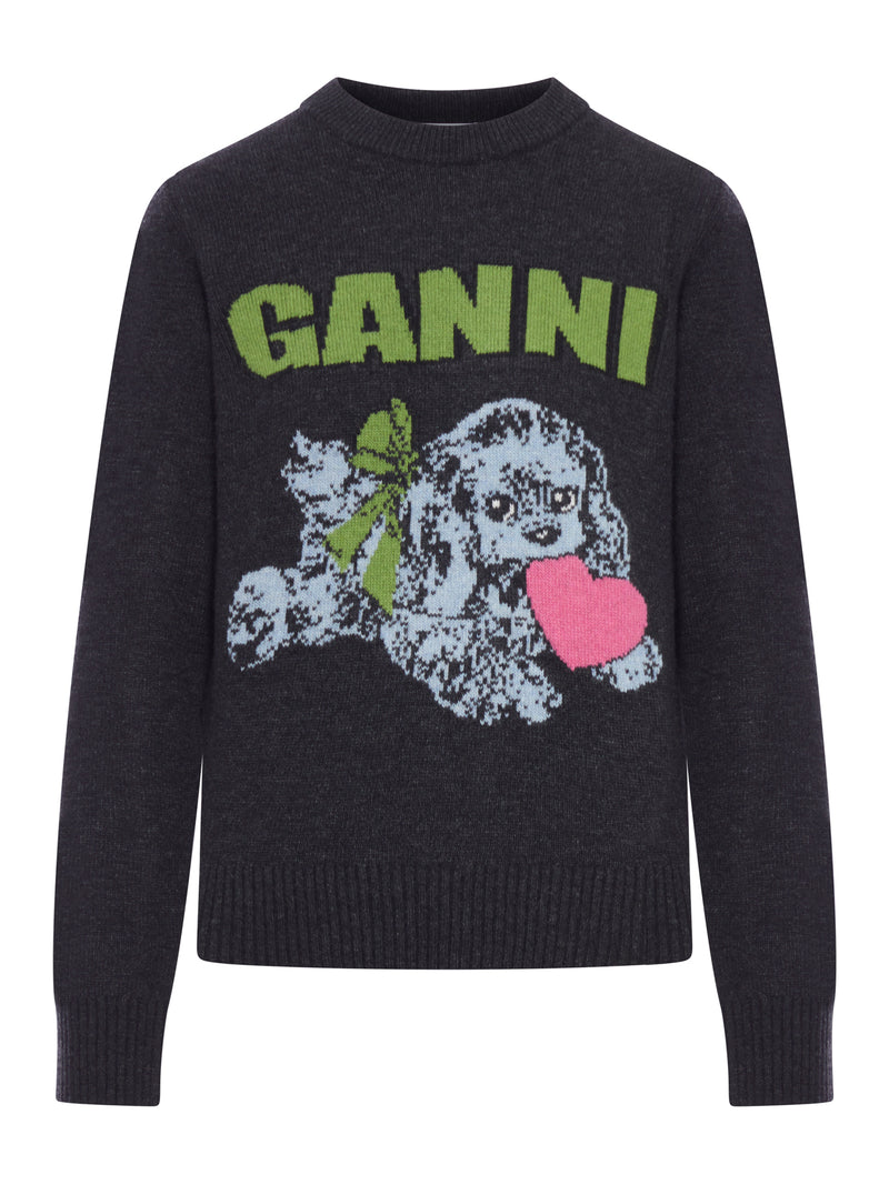 MAGLIONE IN LANA CON STAMPA