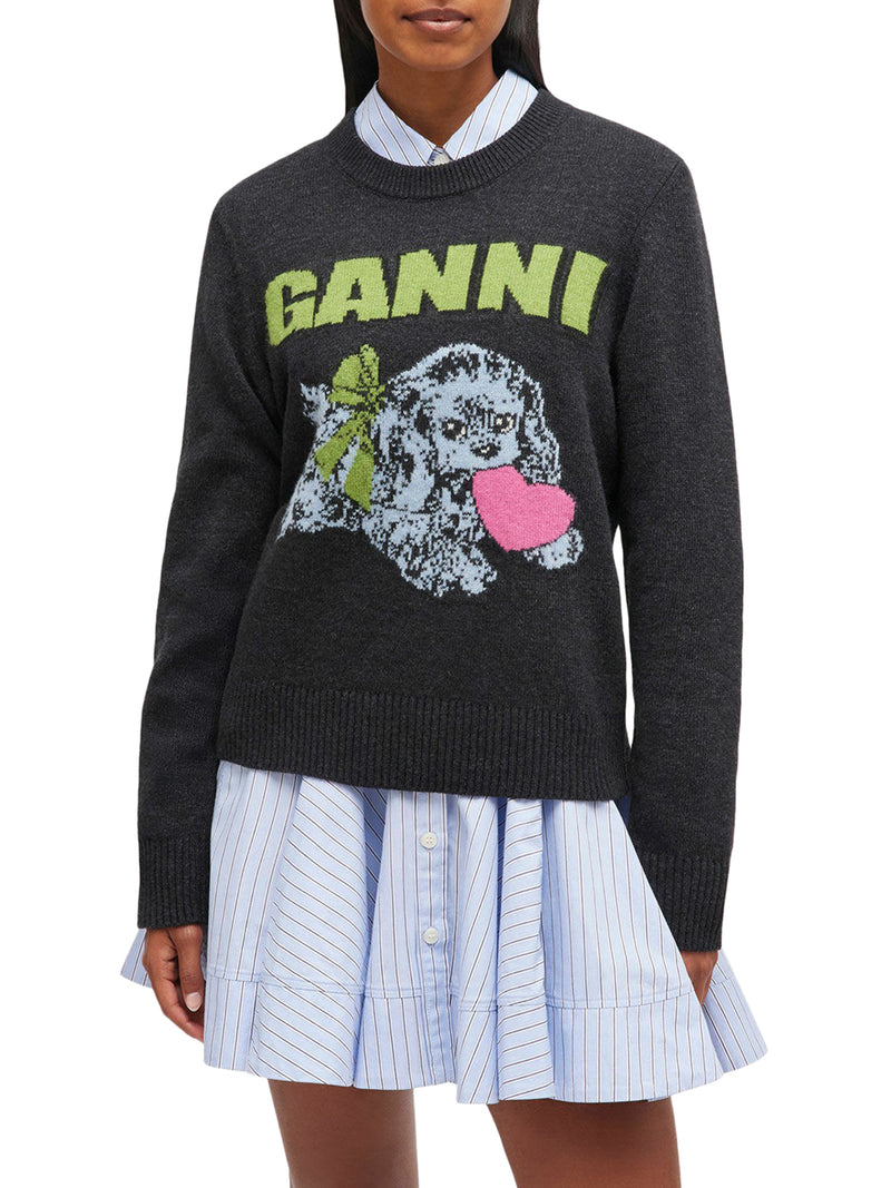 MAGLIONE IN LANA CON STAMPA