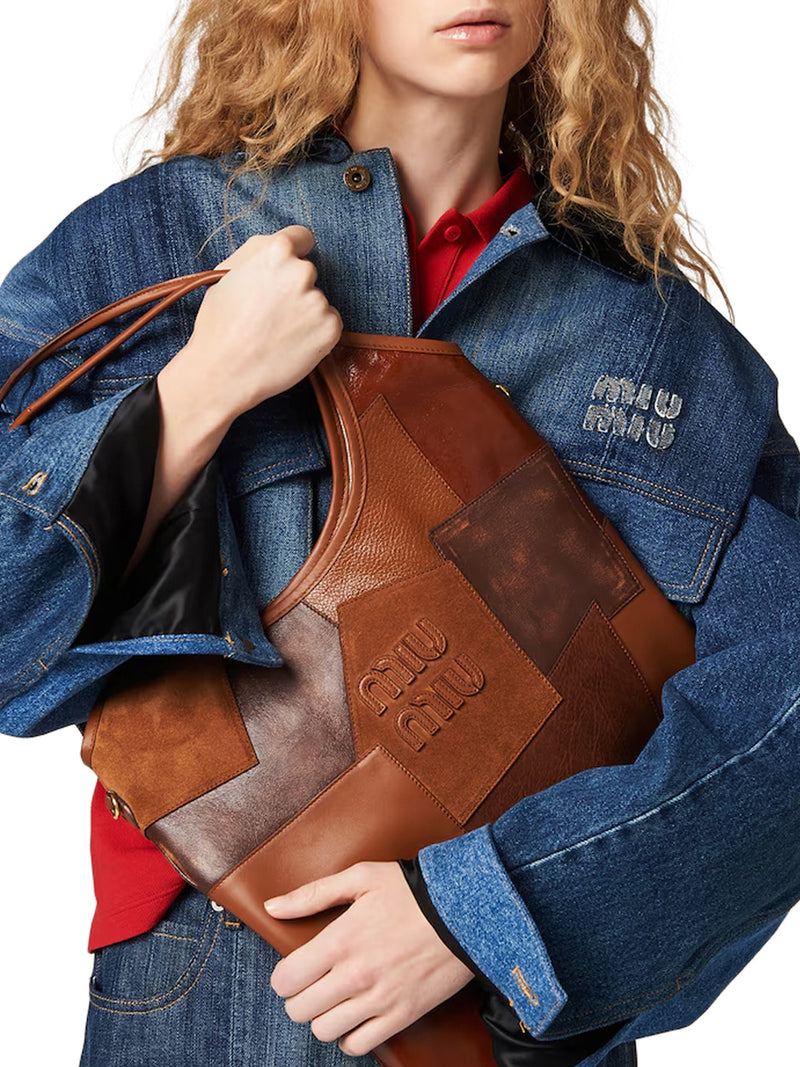 BORSA IVY IN PELLE PATCH