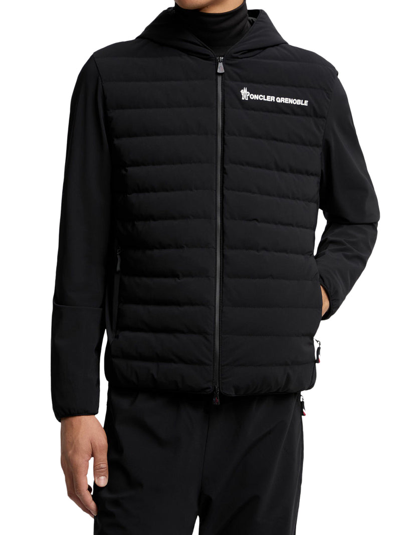 CARDIGAN CON ZIP A 2 STRATI