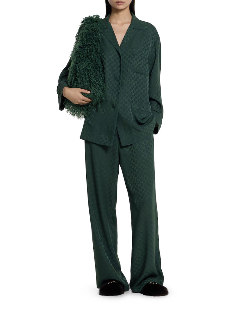 CAMICIA IN SETA GG JACQUARD