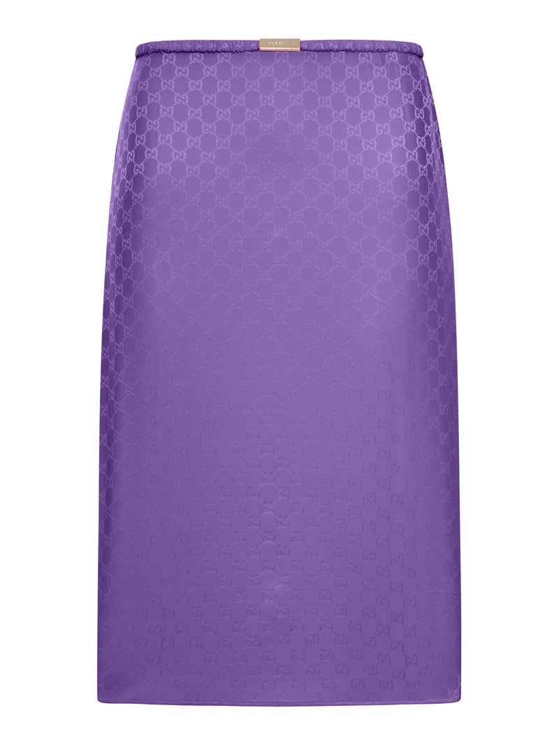 GONNA IN SETA GG JACQUARD