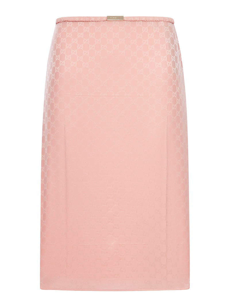 GONNA IN SETA GG JACQUARD