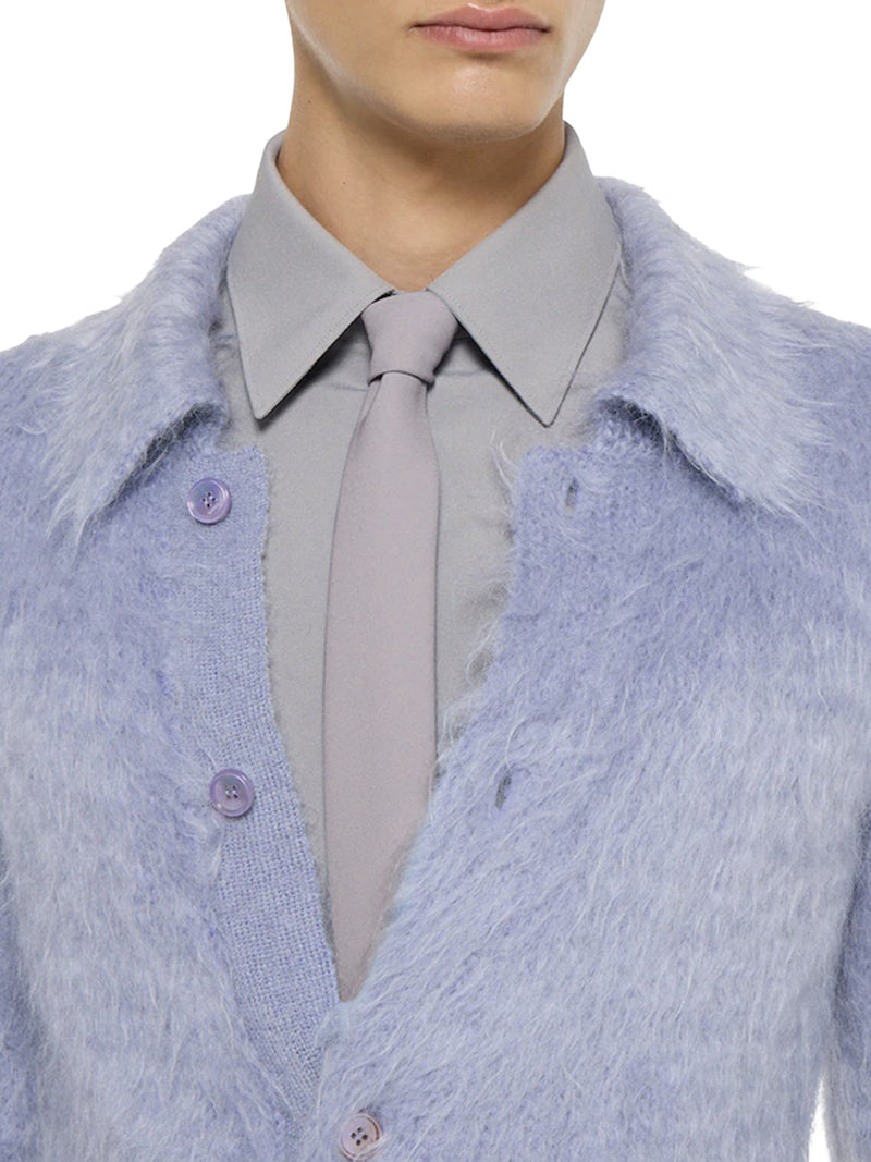 CRAVATTA IN SETA CON EFFETTO CRÊPE