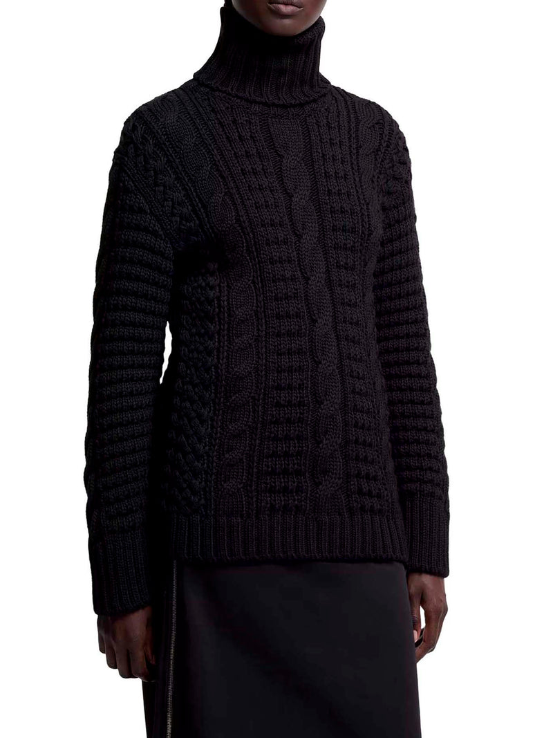 MAGLIONE DOLCEVITA MONCLER X EE72 DI EDWARD ENNINFUL IN LANA