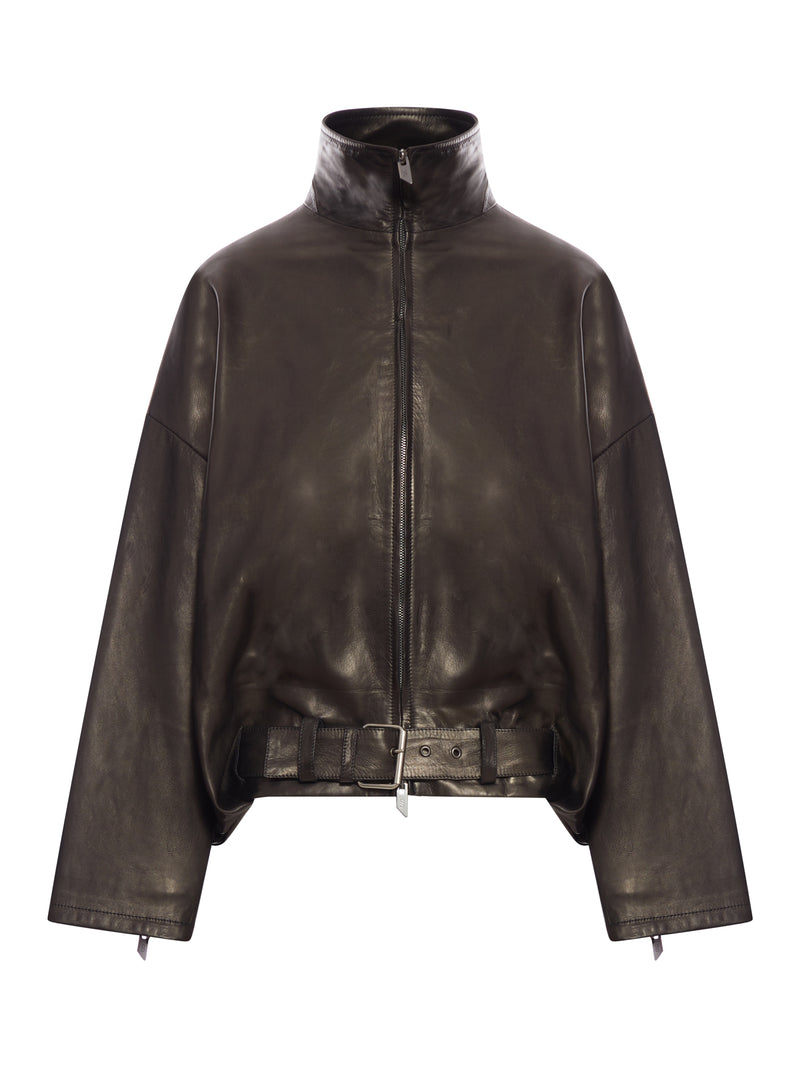 GIACCA OVER IN PELLE