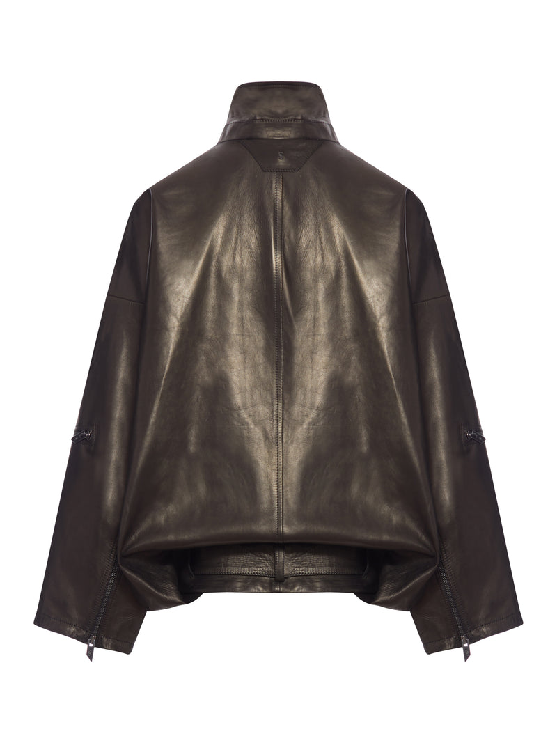 GIACCA OVER IN PELLE