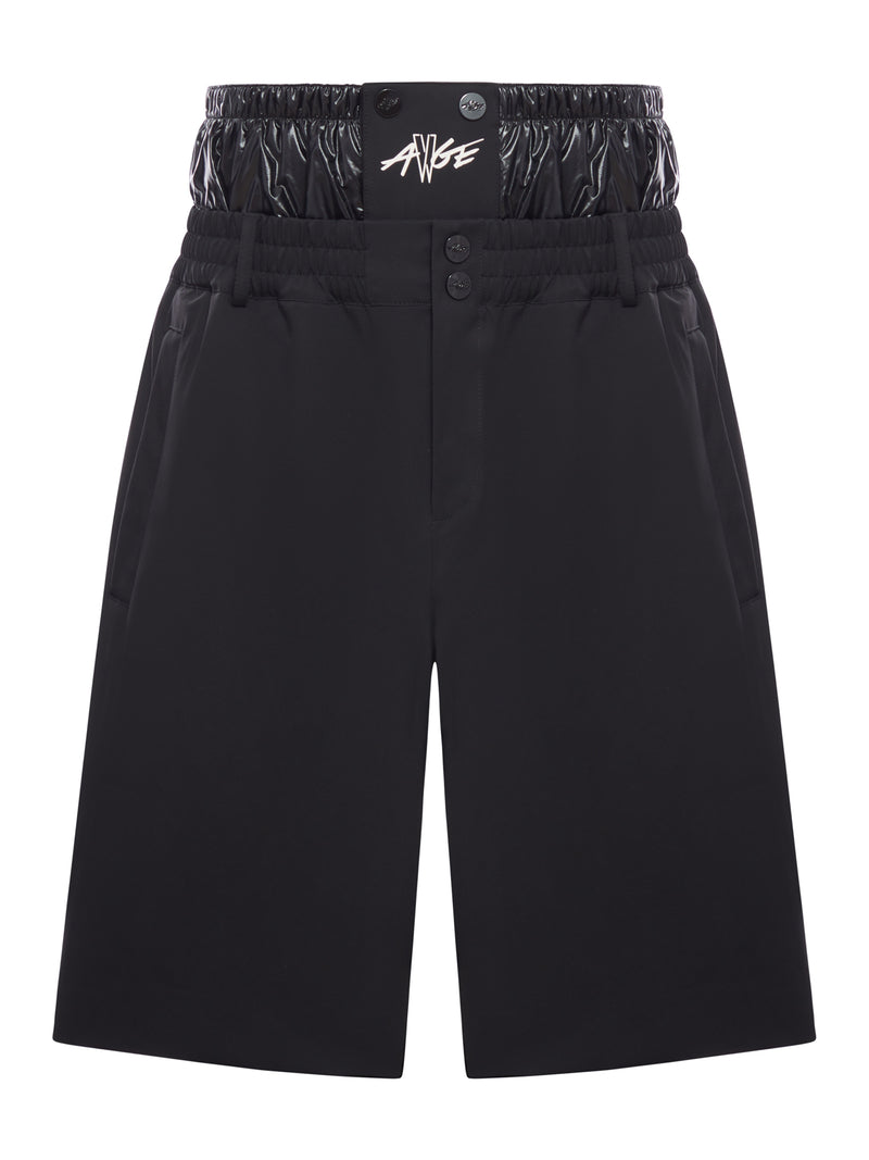 PANTALONCINI CON STAMPA LOGO MONCLER X A$AP ROCKY