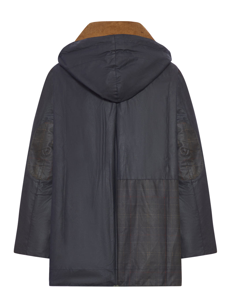 GIACCA CERATA CON COLLETTO IN VELLUTO