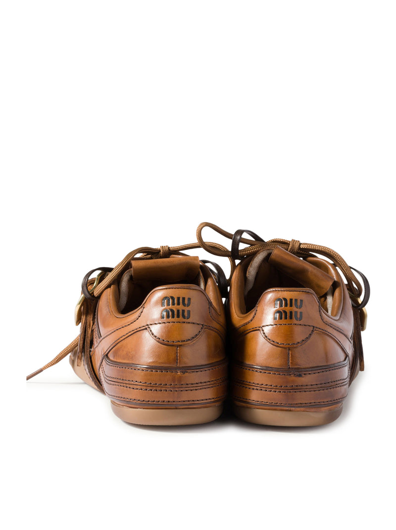 SNEAKERS IN PELLE CON FIBBIA