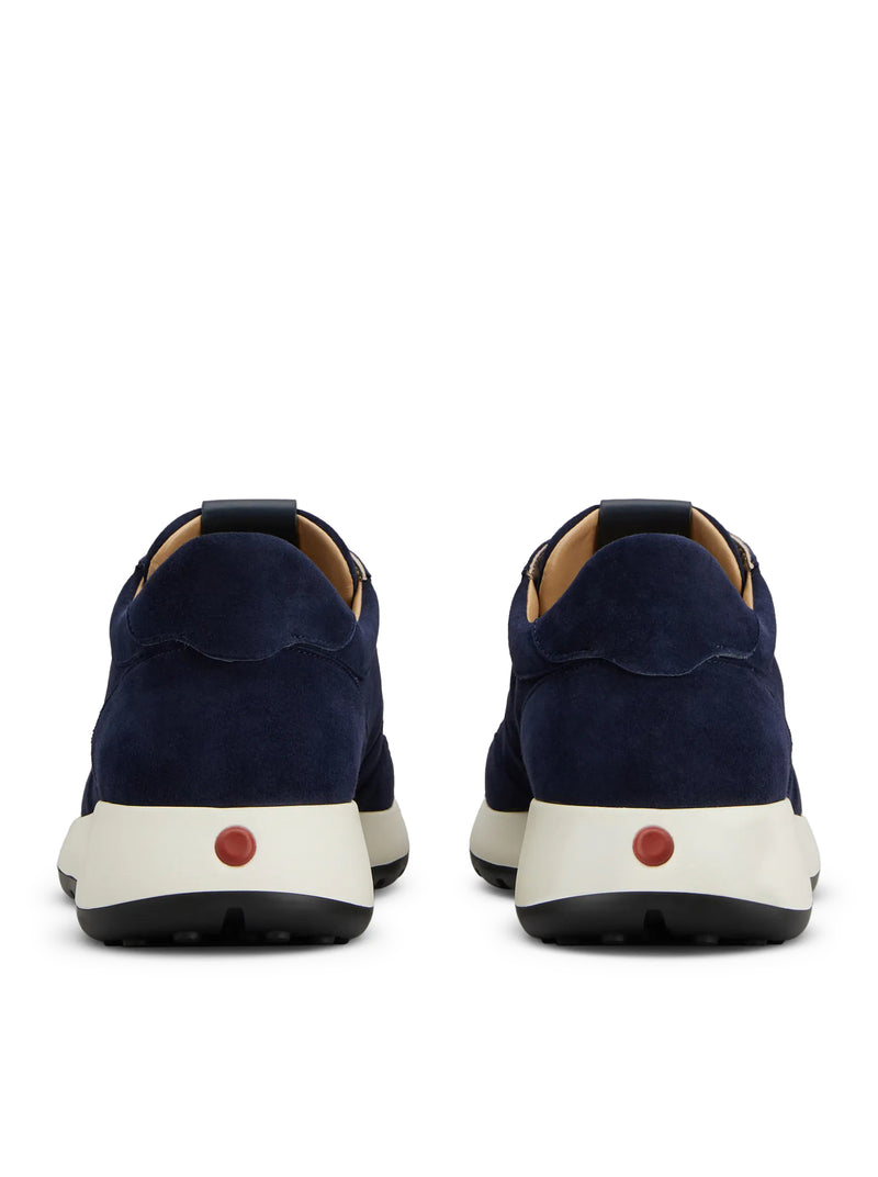SNEAKERS IN PELLE SCAMOSCIATA PASHMY RED DOT