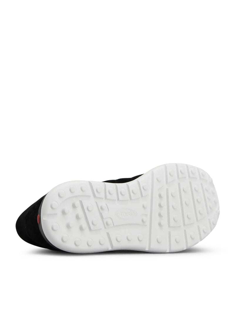SNEAKERS RED DOT IN PELLE SCAMOSCIATA PASHMY