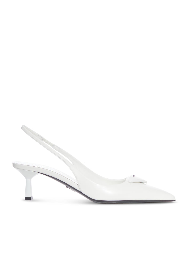 DÉCOLLETÉ SLINGBACK IN PELLE SPAZZOLATA