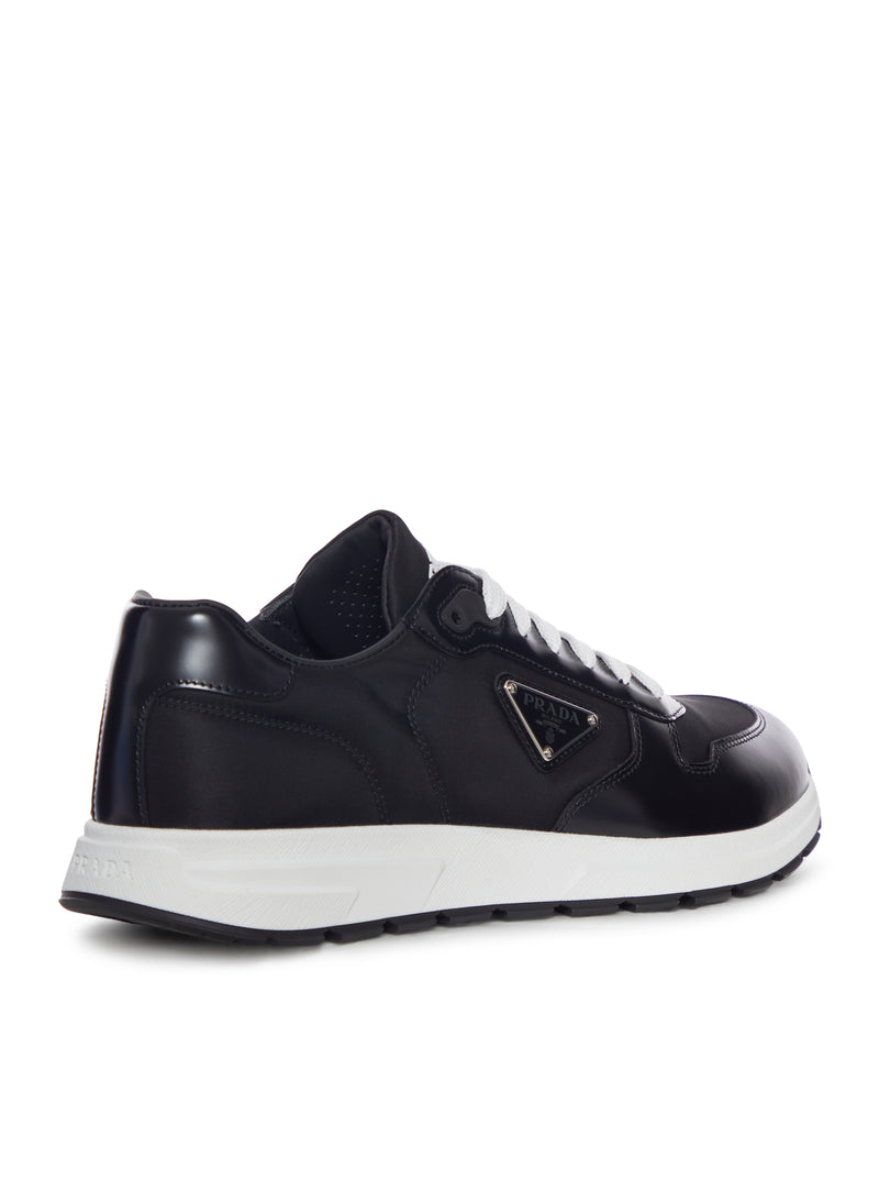 SNEAKERS PRAX 01 IN RE-NYLON E PELLE SPAZZOLATA