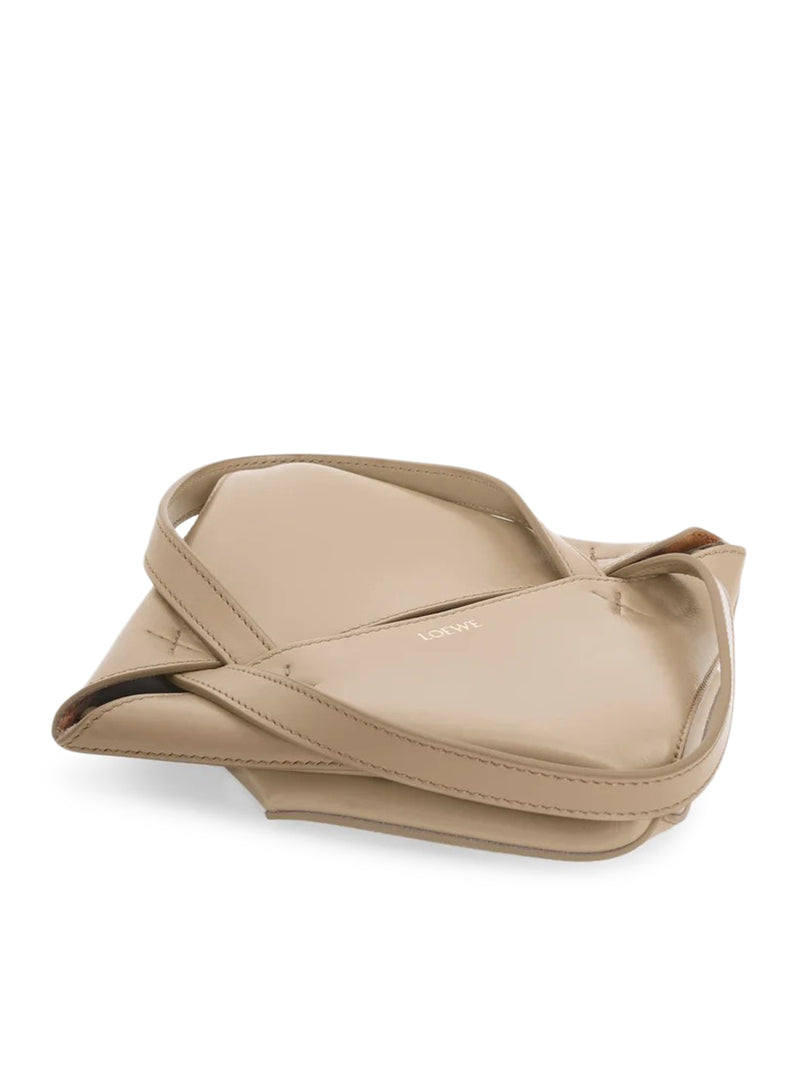 BORSA TOTE PUZZLE FOLD IN PELLE DI VITELLO LUCIDA