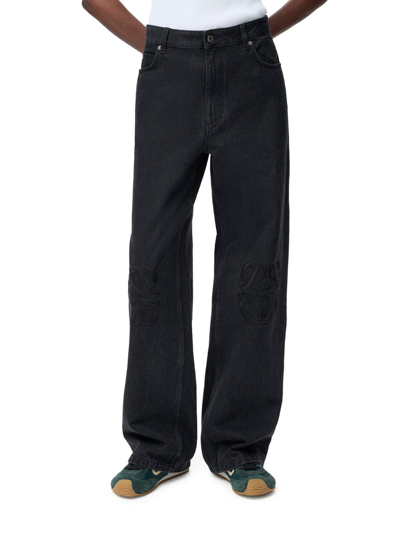 JEANS BAGGY ANAGRAM IN DENIM