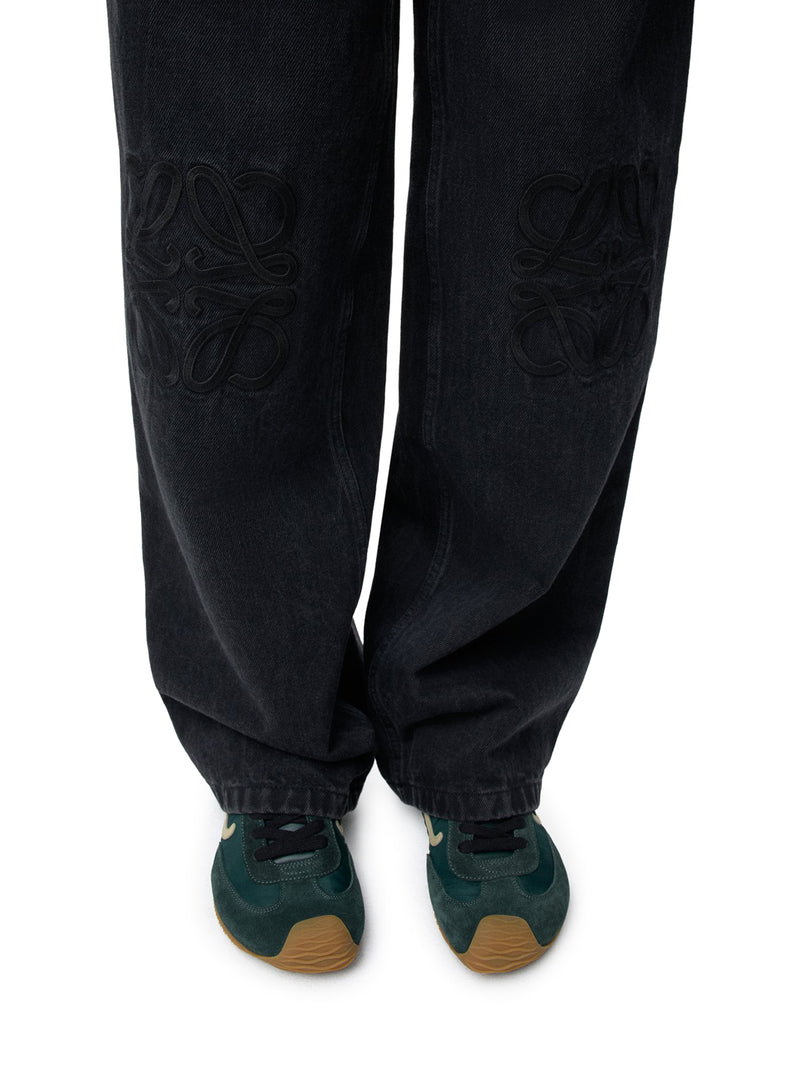 JEANS BAGGY ANAGRAM IN DENIM