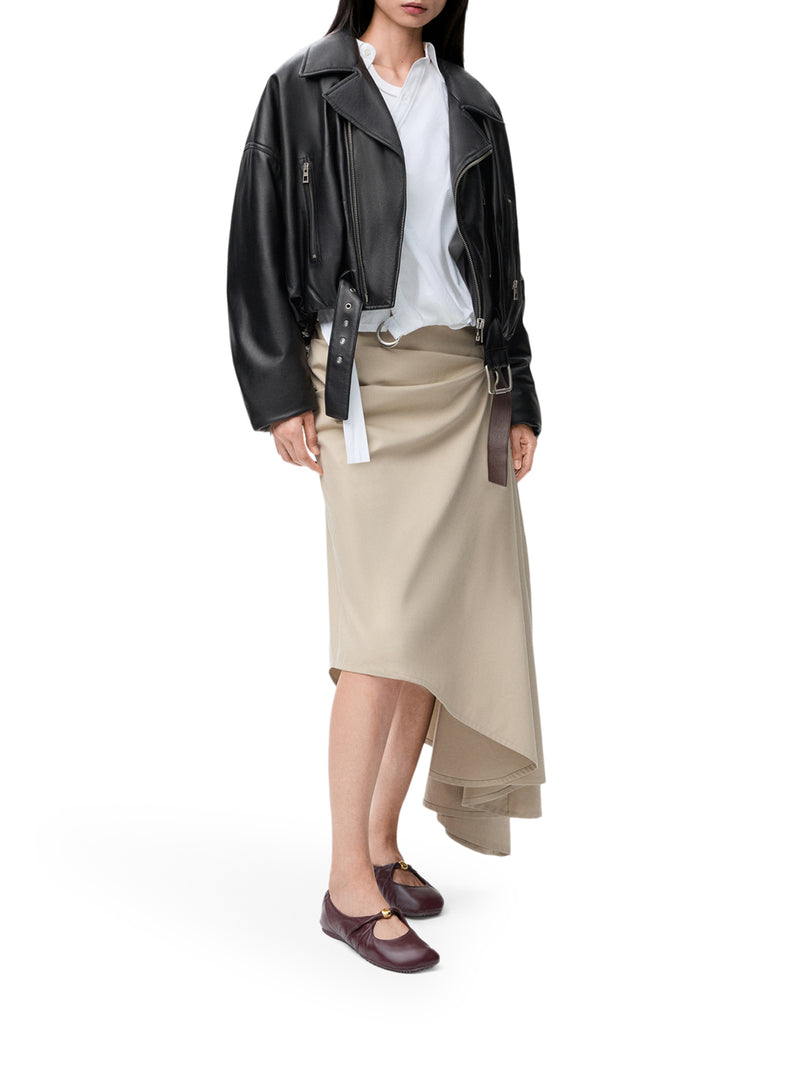 GIACCA BIKER IN NAPPA DI AGNELLO