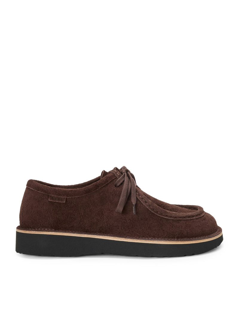 SCARPE STRINGATE FARO IN PELLE DI VITELLO SCAMOSCIATA