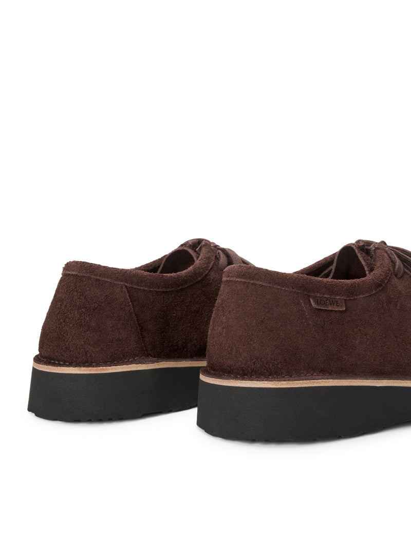 SCARPE STRINGATE FARO IN PELLE DI VITELLO SCAMOSCIATA