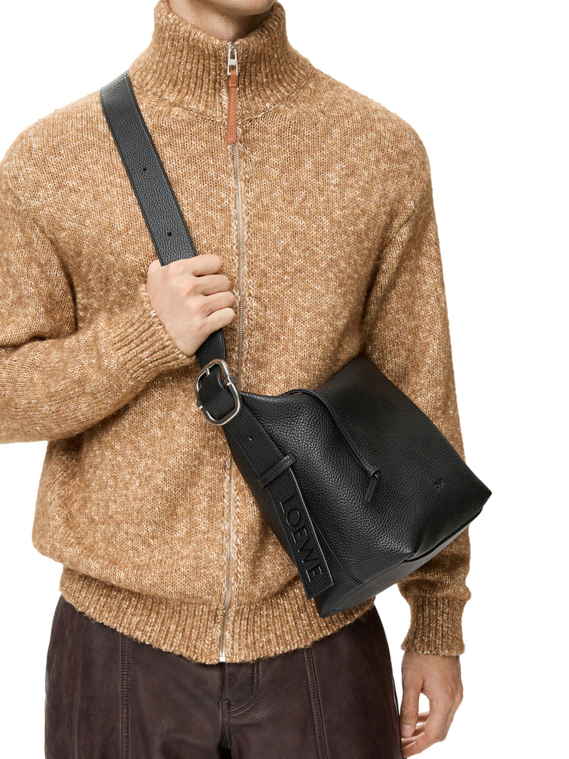 BORSA HOBO LOOP IN PELLE DI VITELLO GRANATA