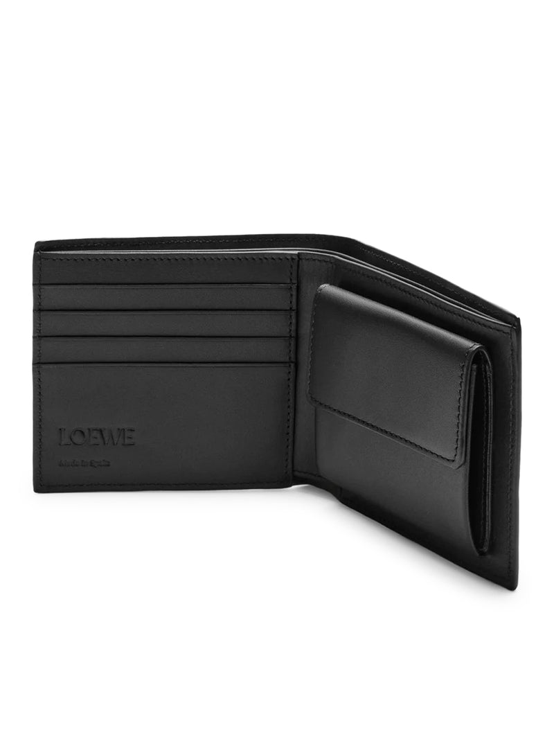 PORTAFOGLIO CON PORTAMONETE BIFOLD PUZZLE IN PELLE DI VITELLO
