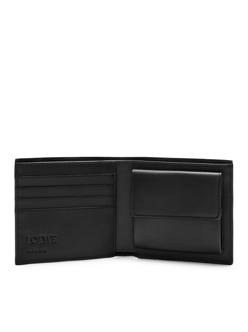 PORTAFOGLIO CON PORTAMONETE BIFOLD PUZZLE IN PELLE DI VITELLO
