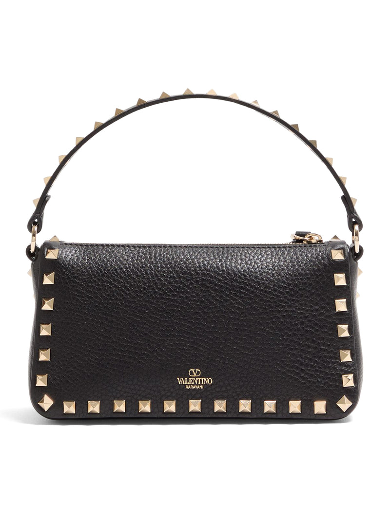 BORSA PICCOLA A TRACOLLA ROCKSTUD IN VITELLO GRANATO