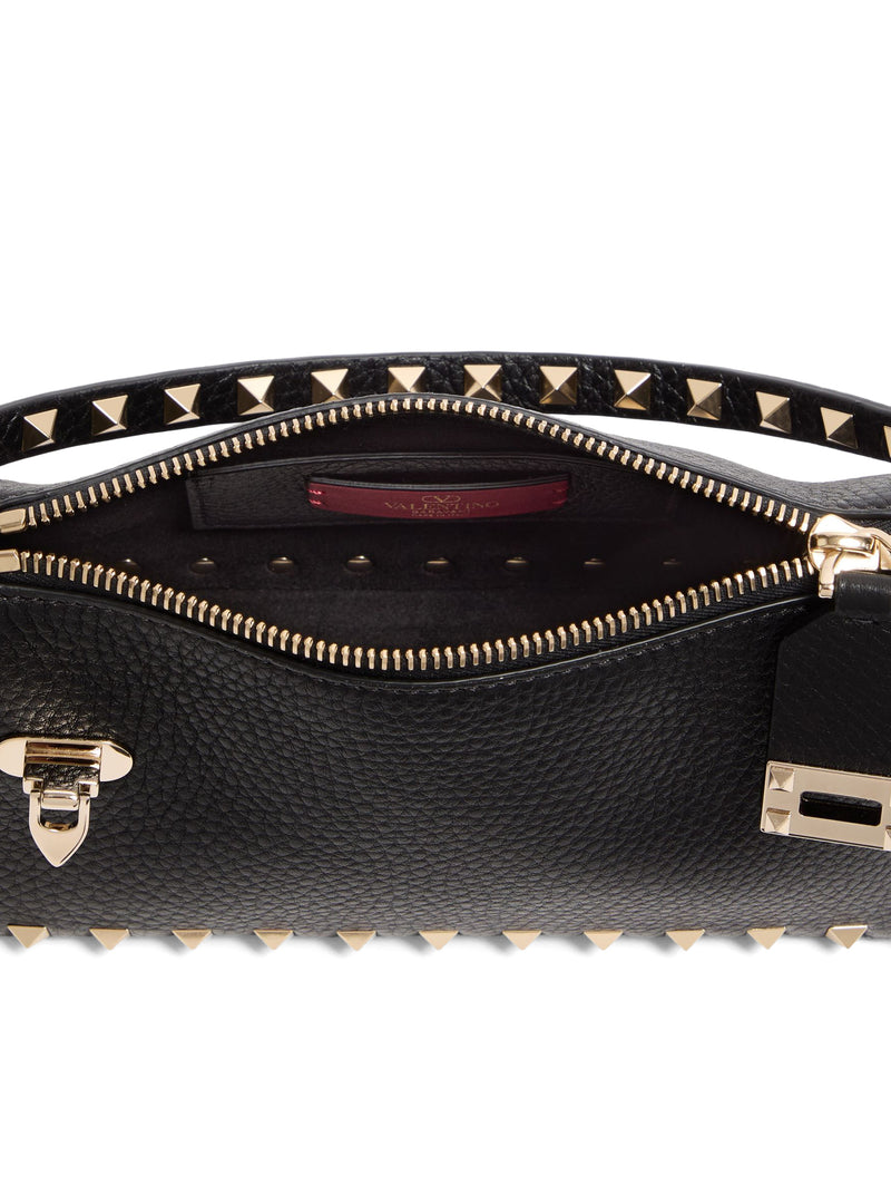 BORSA PICCOLA A TRACOLLA ROCKSTUD IN VITELLO GRANATO