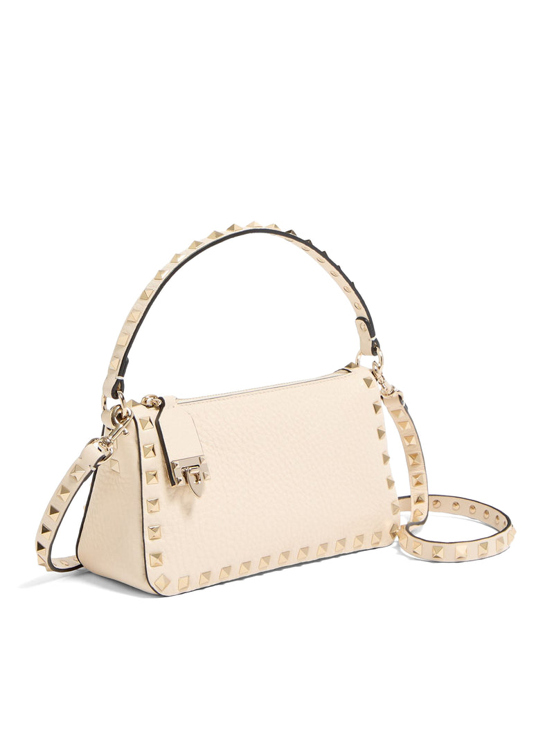 BORSA PICCOLA A TRACOLLA ROCKSTUD IN VITELLO GRANATO