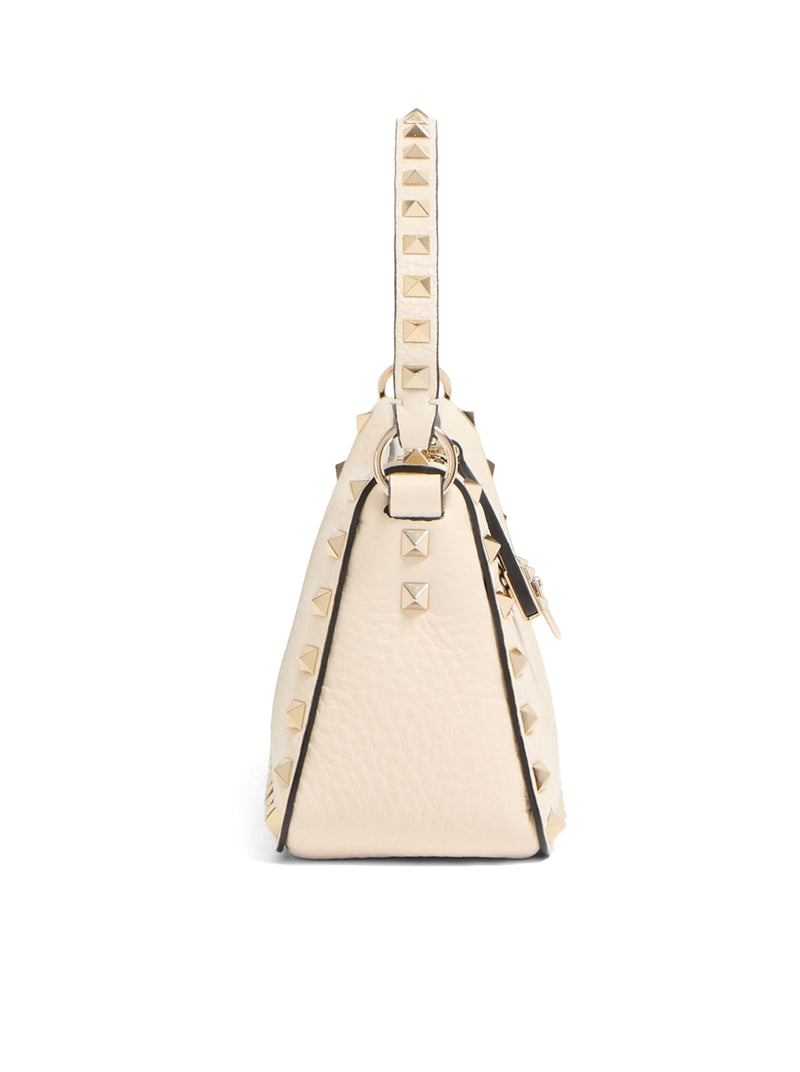 BORSA PICCOLA A TRACOLLA ROCKSTUD IN VITELLO GRANATO