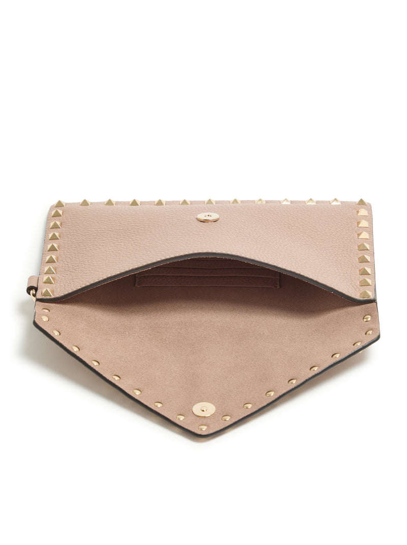 POUCH ROCKSTUD IN VITELLO GRANATO