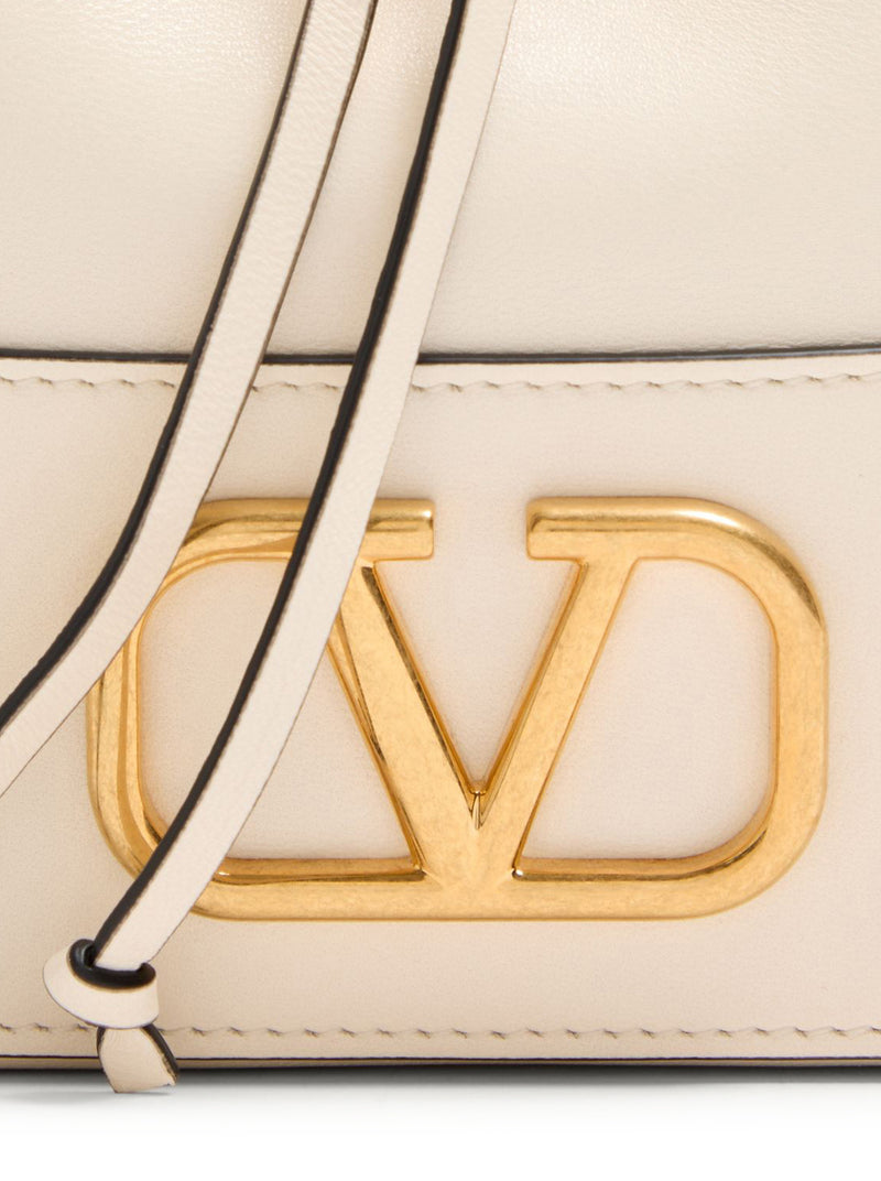 MINI SECCHIELLO CON CATENA VLOGO SIGNATURE IN NAPPA