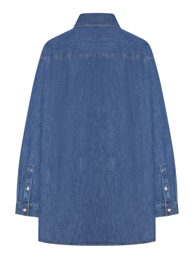 CAMICIA IN DENIM SOLID CHAMBRAY