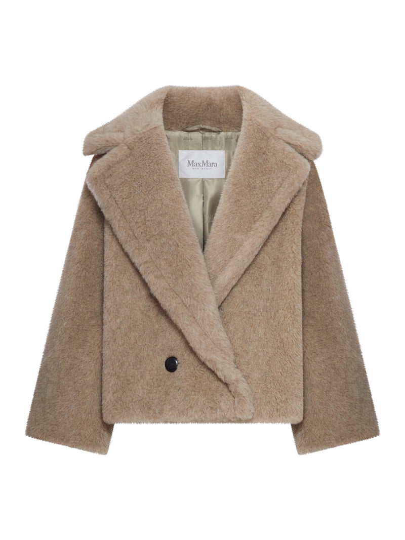 CAPPOTTO IN TEDDY DI ALPACA E CASHMERE