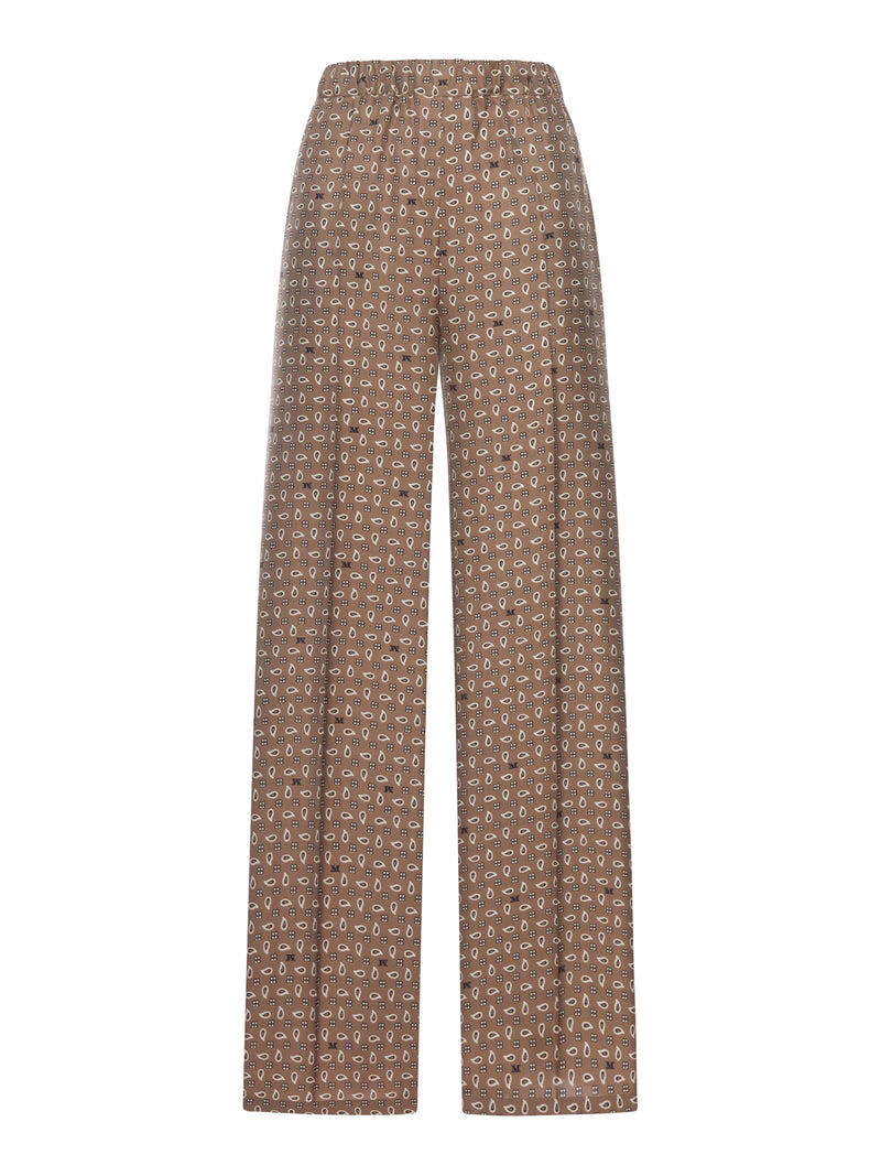 PANTALONE IN SETA STAMPATA