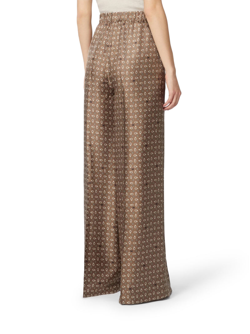 PANTALONE IN SETA STAMPATA