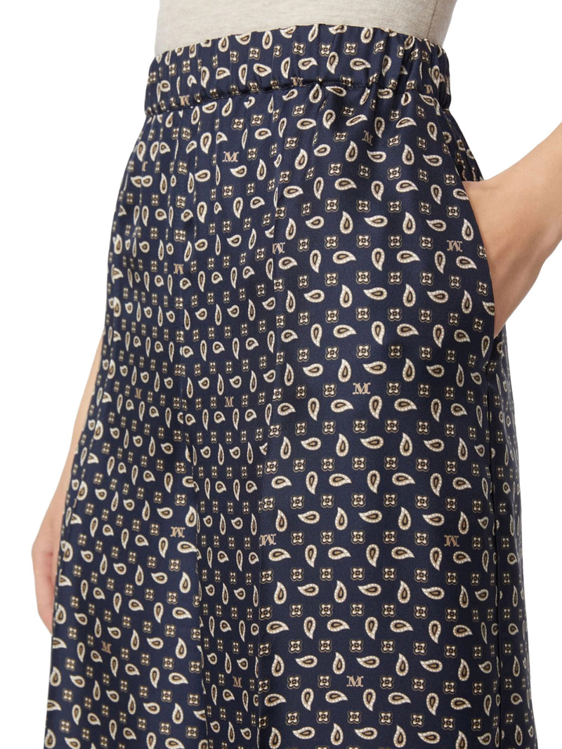 PANTALONE IN SETA STAMPATA