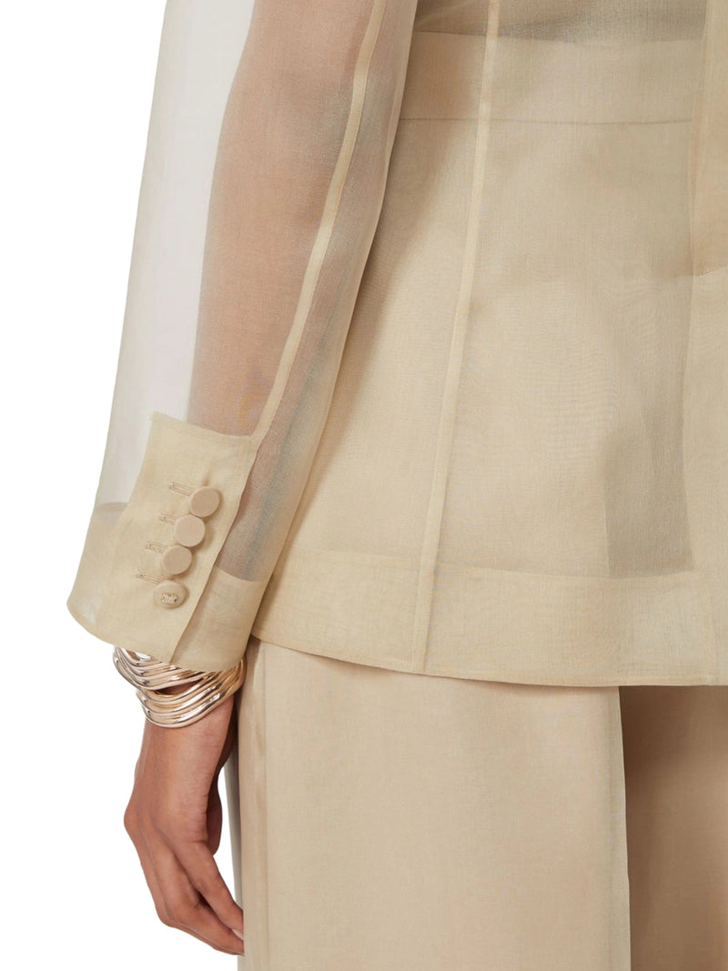 GIACCA SLOGAN IN ORGANZA DI SETA