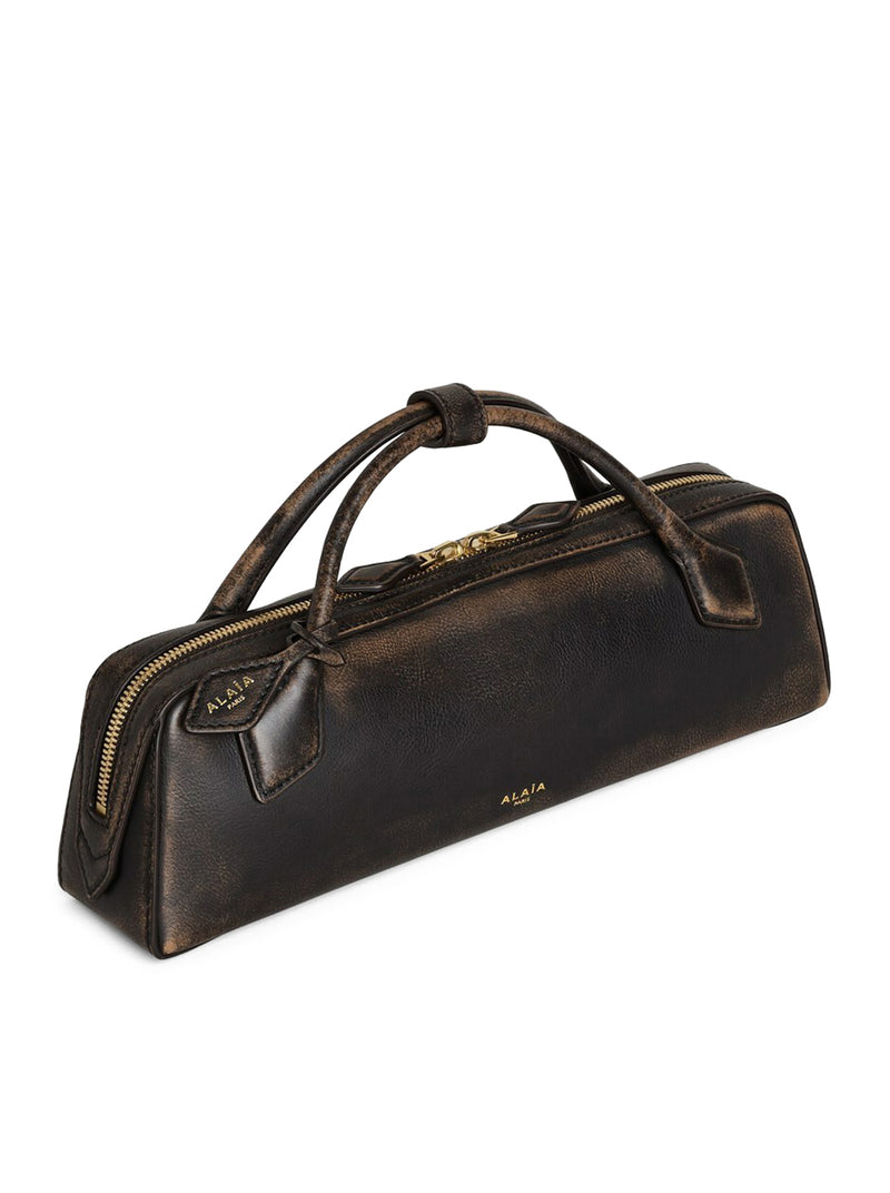 POCHETTE LE TECKEL IN PELLE INVECCHIATA