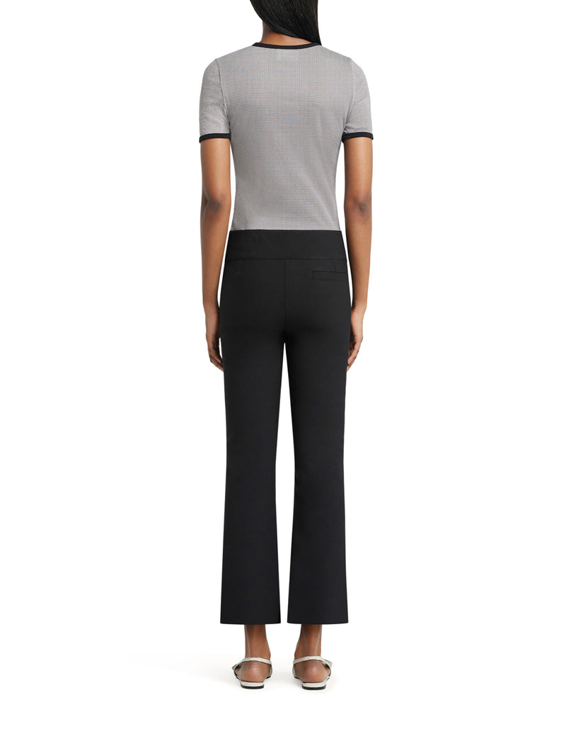 T-SHIRT A CONTRASTO PIED DE POULE